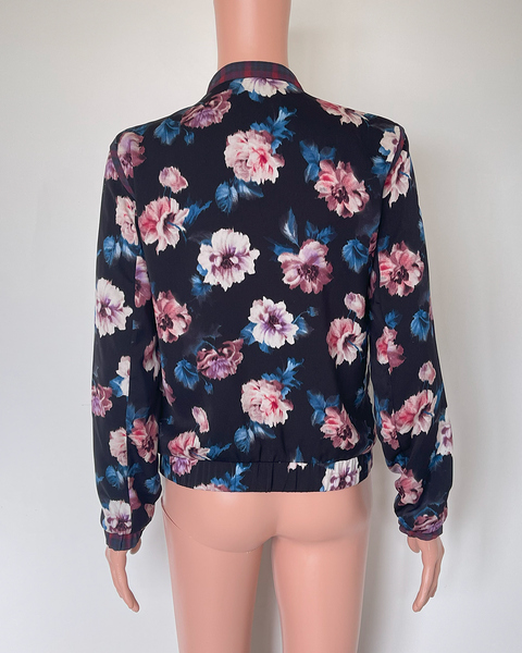 Zara floral bomber jacket