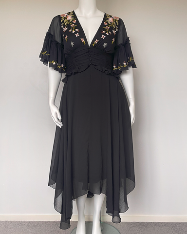 Asos embroidered dress