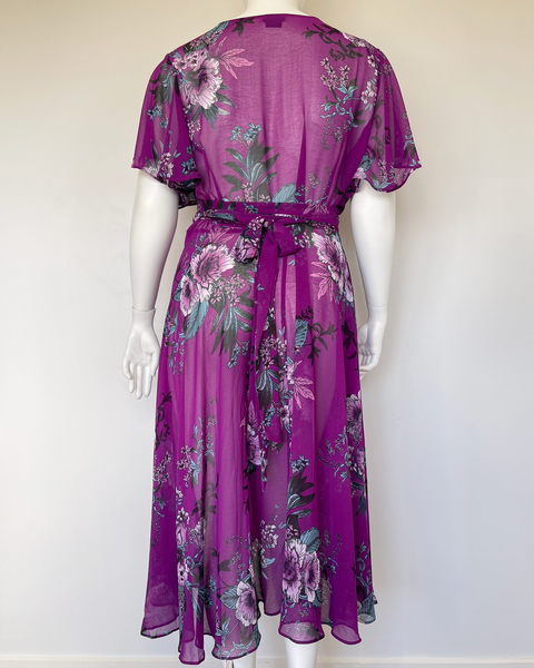 City Chic floral wrap dress