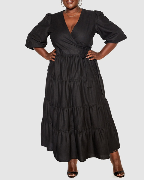 City Chic English Rose maxi dress