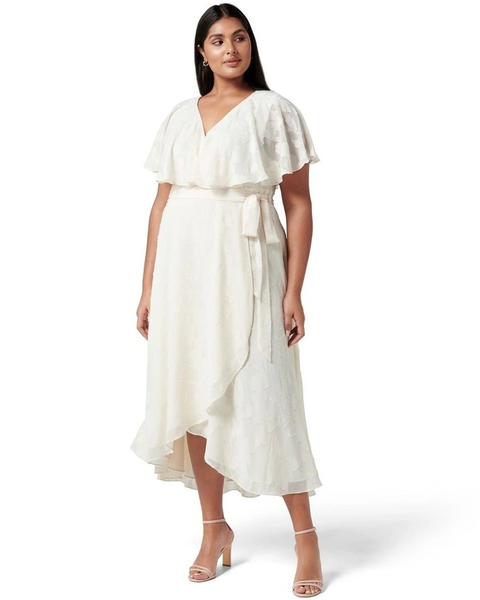 Forever New Nova Curve Cape wrap dress