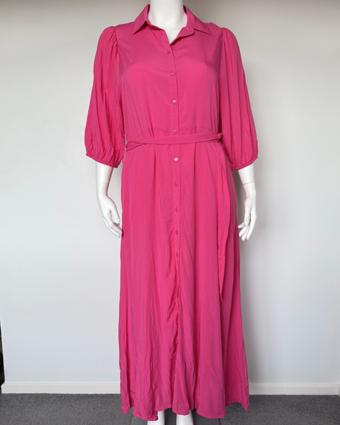 NEW New U Collection Trinity Fuschia tie dress
