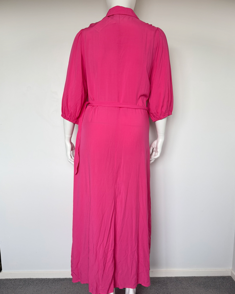 NEW New U Collection Trinity Fuschia tie dress