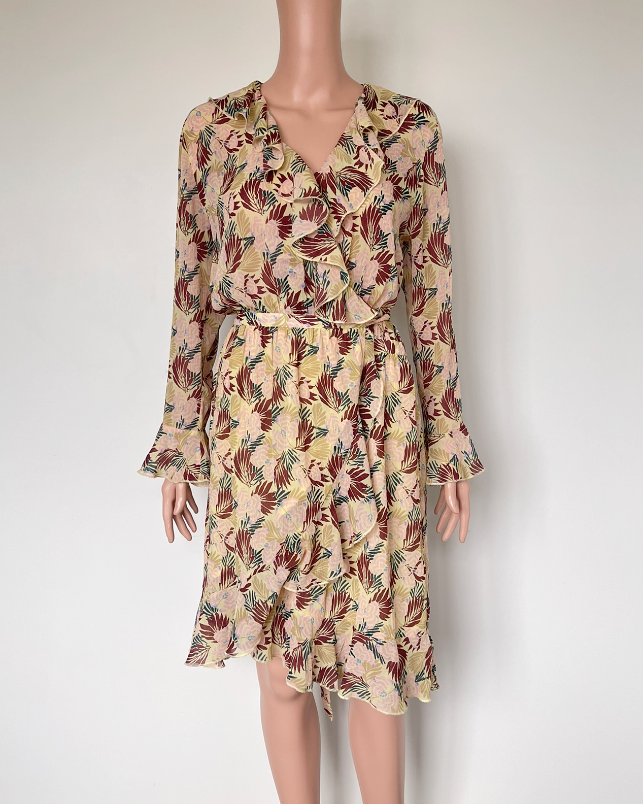 Scotch & Soda ruffle wrap dress