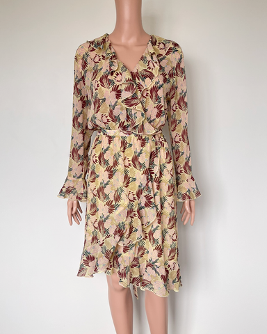 Scotch & Soda ruffle wrap dress
