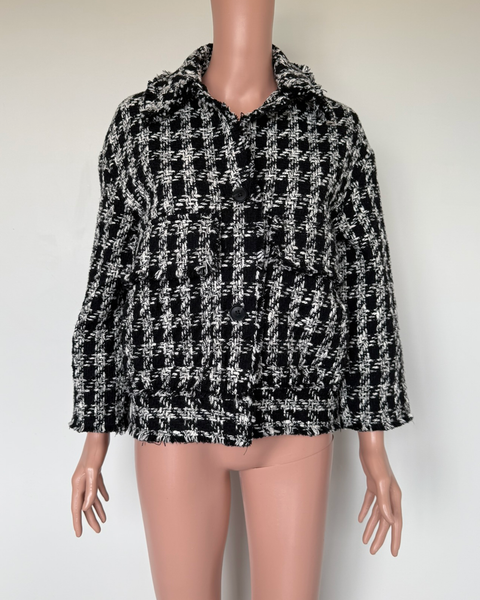 H&M houndstooth jacket