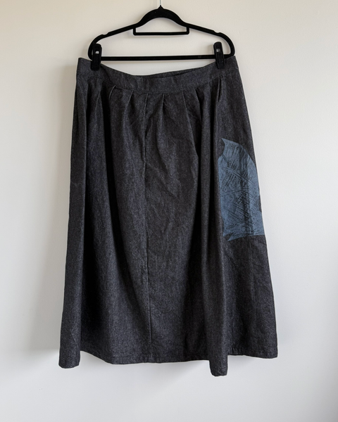 Black Friday Batz denim midi wrap skirt