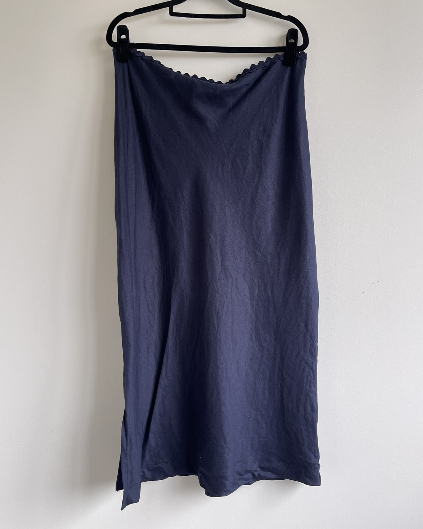 Liam linen bias cut midi skirt