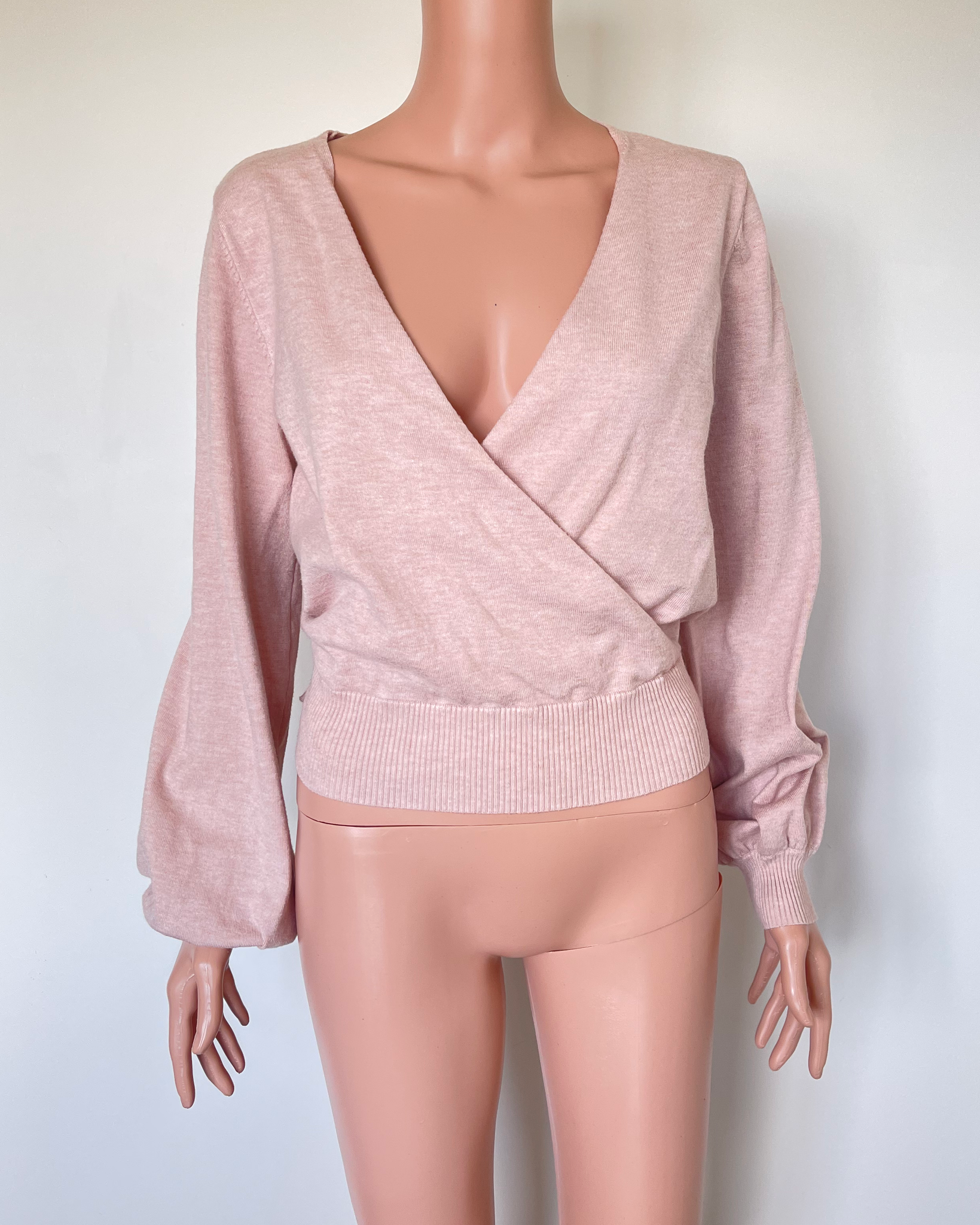 Among the Brave wrap knit top