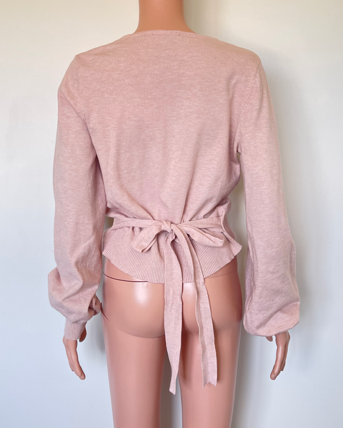 Among the Brave wrap knit top