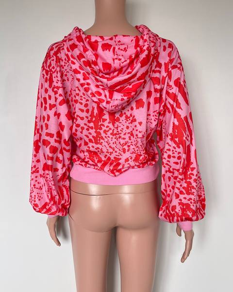 Charlo animal print hoodie