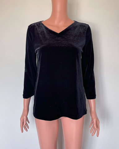 DKNY vintage velvet top