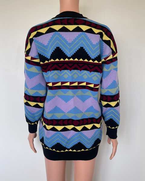 Colourful knit sweater