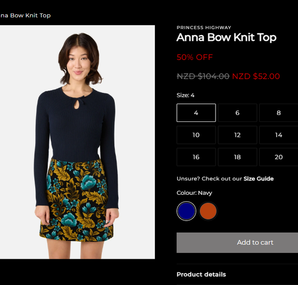 Princess Highway Anna Bow knit top