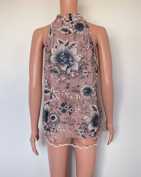 Supply + Demand high neck halter top