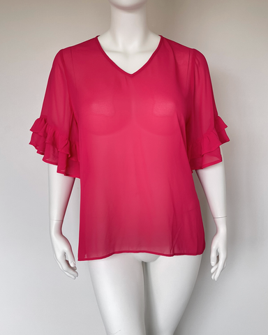 Gloss by Shine On fuchsia top