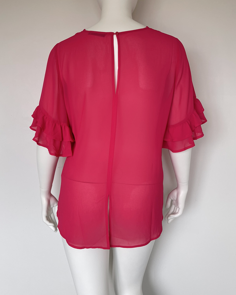 Gloss by Shine On fuchsia top