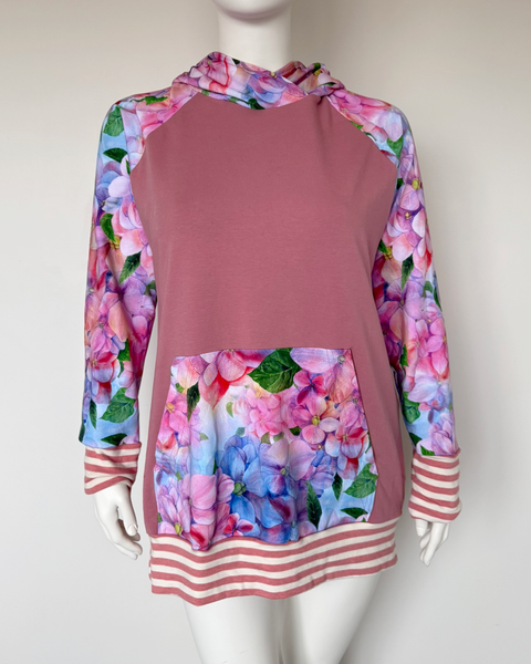 The Crafty Cat floral hoodie