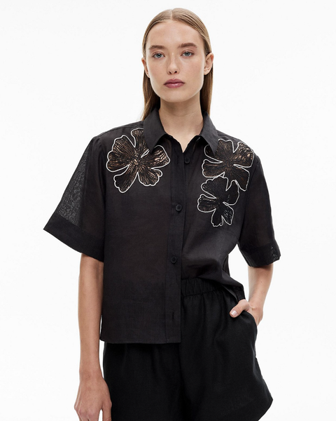 Witchery Lace Insert shirt