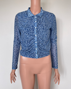 Floral button up top