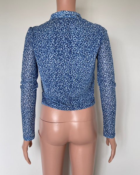 Floral button up top