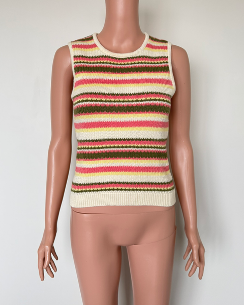 Princess Highway Sunset Stripe knit tank/vest