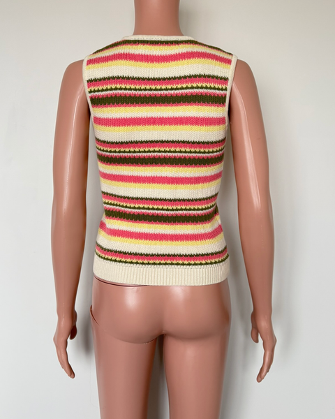 Princess Highway Sunset Stripe knit tank/vest