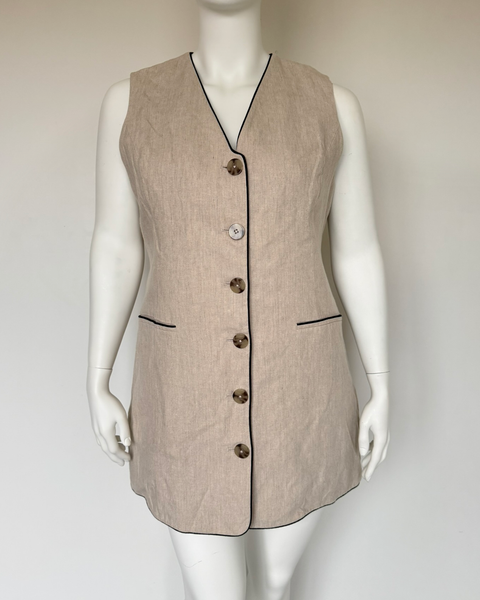 Witchery Contrast Piped Dress/Vest